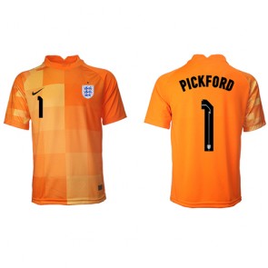 England Jordan Pickford #1 Målmand Udebanetrøje VM 2022 Kort ærmer